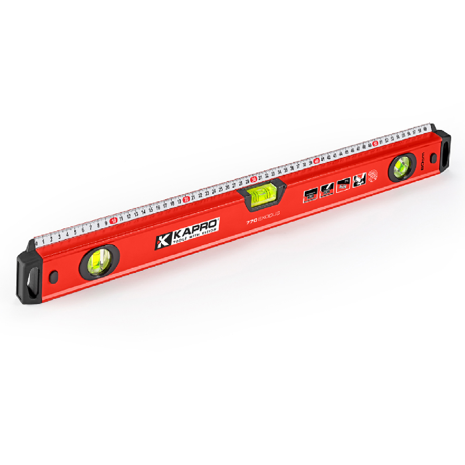 Kapro 770 EXODUS 24 60CM SPIRIT Level 2 IN 1 3 VIALS Kapro 770 exodus 24 60cm spirit level 2 in 1 3 vials