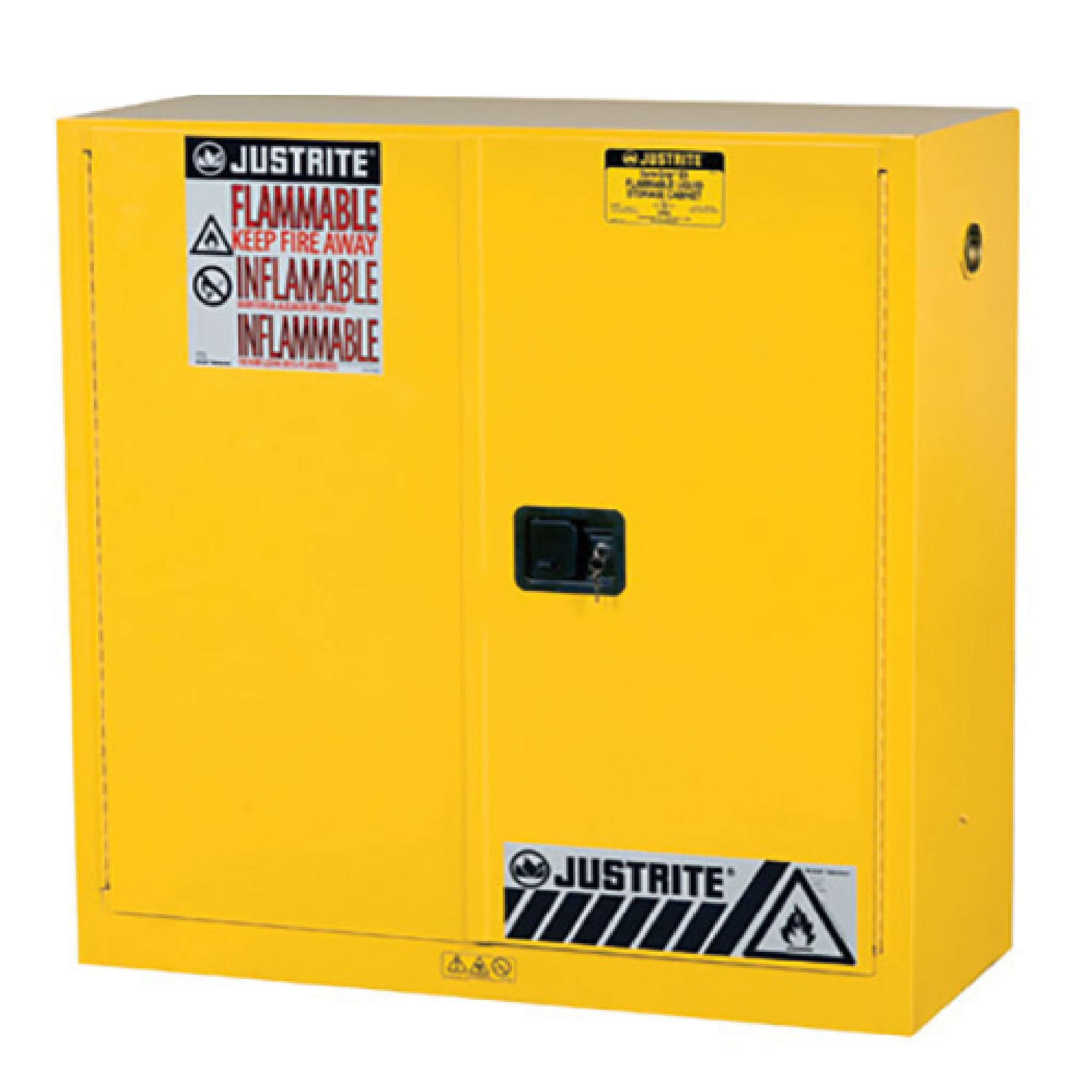 JUSTRITE 893000 SURE-GRIP FLAMMABLE Safety Cabinet 30 GALLONS 1 Shelf, 2 Doors