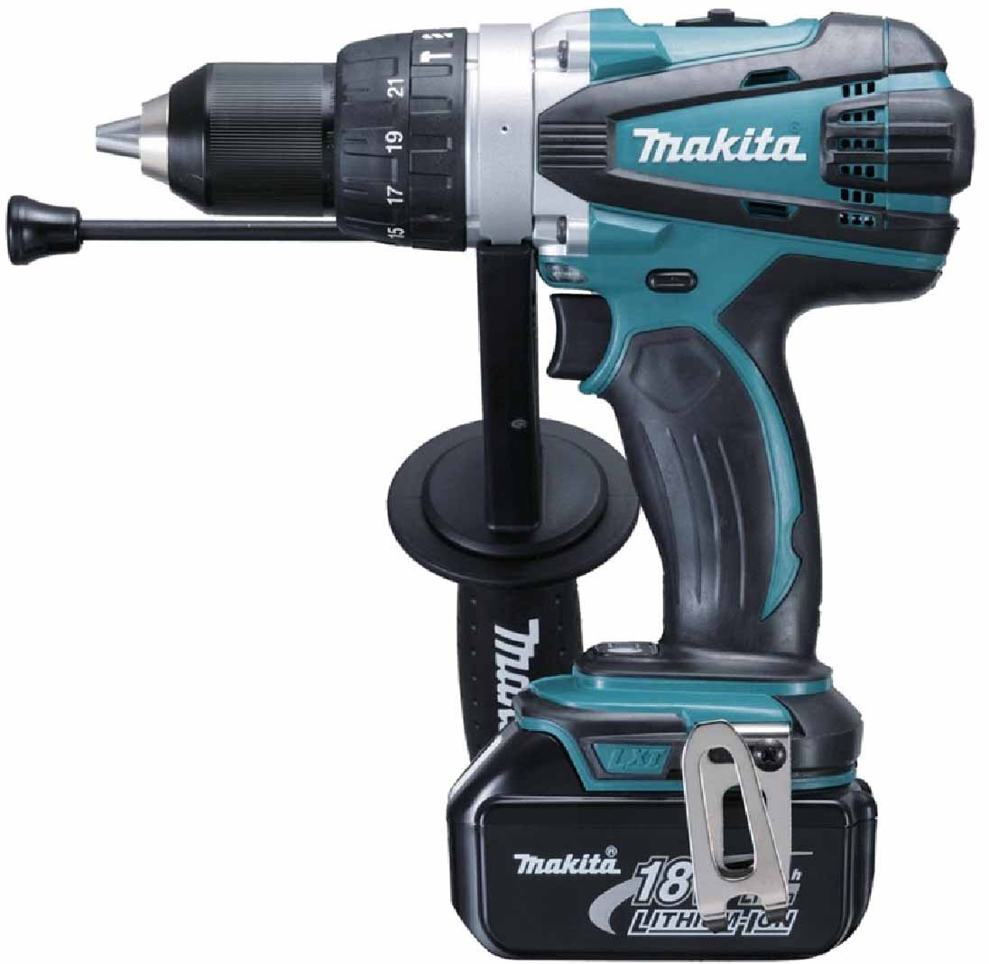 Makita DHP458RFE 2 X 18V 3.0AH LIION 13MM (1/2") Hammer Drill